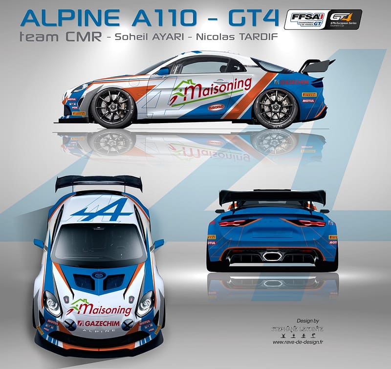 Alpine A110 GT4 décoration